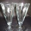 a pair of 10 oz wineglass