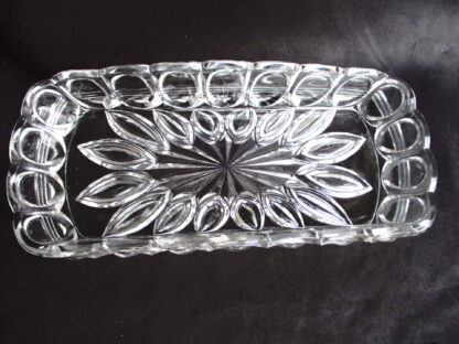 unique clear glass platter