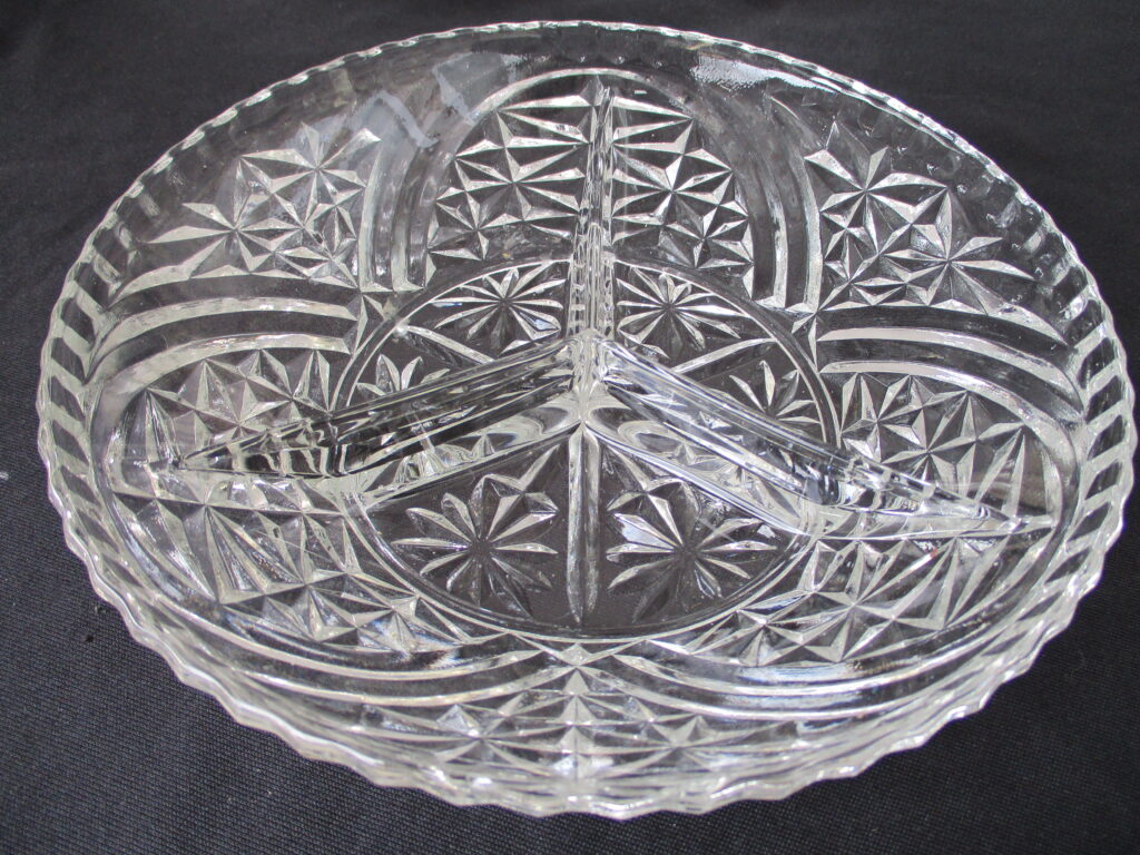 Clear Glass Tray ideal for serving appetizers