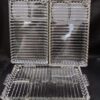 Hazel Glass Clear Glass Ribbed Compartment Trays