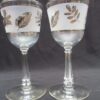 Libbey Glass Silver Leaf Stemware