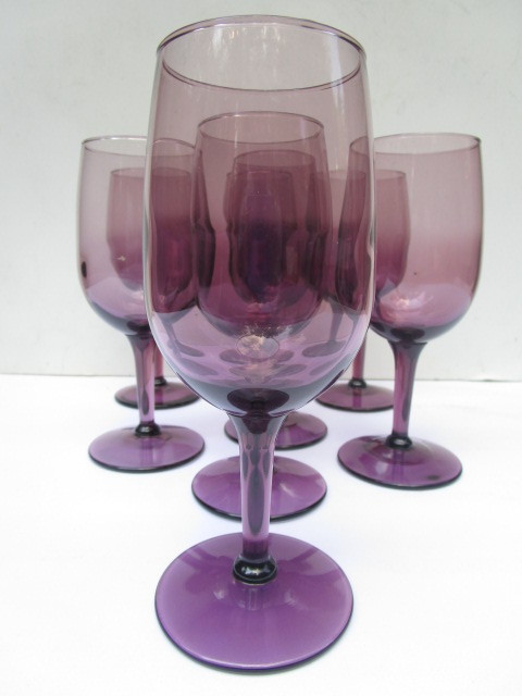 Amethyst Color Wine Flute Set available