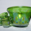 India Glass Co. Princess Pattern Punch Bowl Set