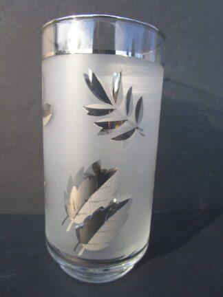 Libbey Metallic Silver Leaf Tumbler Set