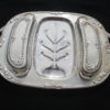 USA Baroque Style Meat Platter with lidded side dishes