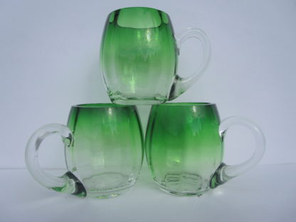 Designer Glass Mugs in 3 piece set