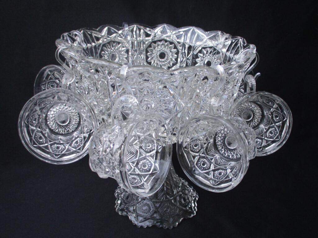 Handcrafted Punch Bowl Set made using Quality Glass
