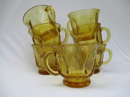 Golden Pebble Stone Pattern Punch Cups