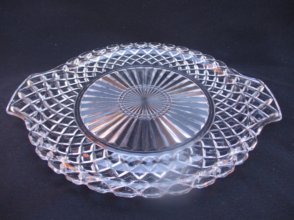 Waterford Clear Pattern Cake Plate by Anchor Hocking
