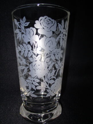 The floral designs in this glass looks intricate