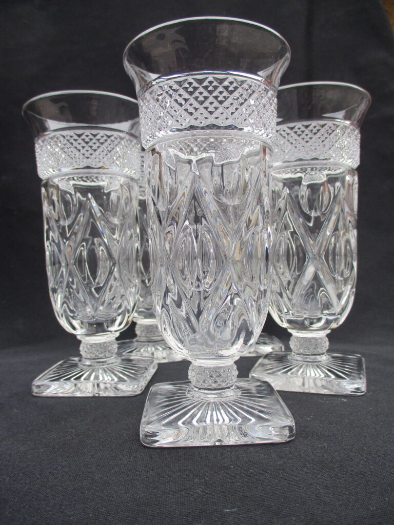 Cape Cod Style Parfait Glass Set by Imperial Glass Corp