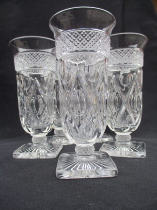 Cape Cod Style Parfait Glass Set by Imperial Glass Corp