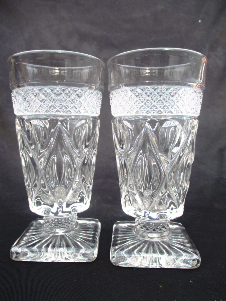 Cape Cod Style Parfait Glasses made by Imperial Glass Corp