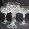 Champollion Pattern Clear Lead Crystal Dessert Cups