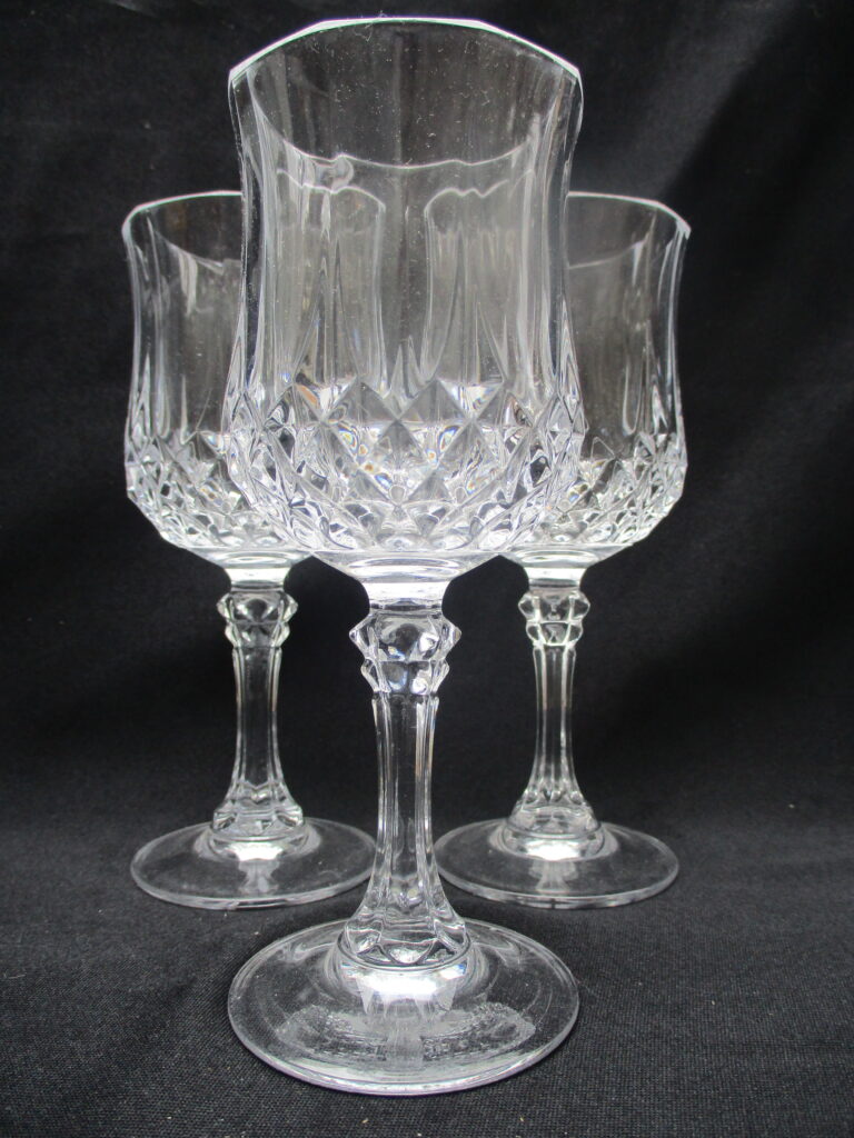 Champollion Pattern Clear Lead Crystal Wine Glass