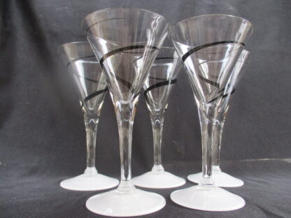 Art Deco Wine Glass set costs USD 29.99 each