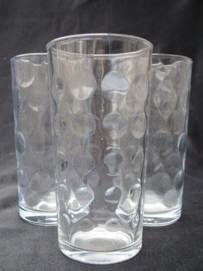 Glass Tumbler with Circular Pattern Optic Dots