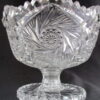 Antique Cut crystal compote on a pedestal base