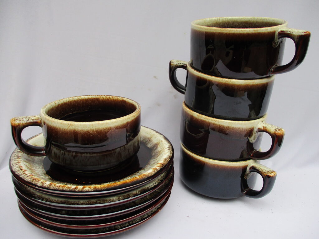 Pfaltzgraff Stoneware Pottery Cup and Saucer Sets