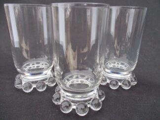 3 Piece Set of Tumblers with Beaded bases
