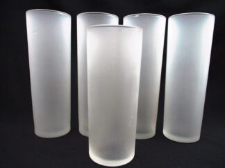 Tom Collins Frosted Satin Glass Tumbler Set