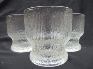 Crystal Ice Pattern Footed Tumbler Set