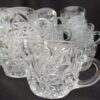 Anchor Hocking Arlington Pattern Punch Bowl Cups