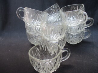 Hazel Atlas Williamsport Punch Bowl Cups