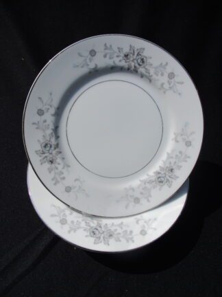 Empress China Blue Rose Pattern Bread Plates