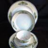 Noritake Japan Sorrento Blue Fruit Basket Pattern Plate Set