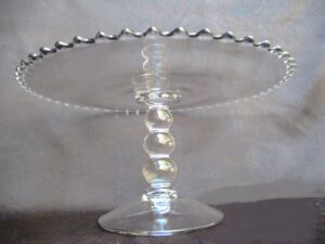 Imperial Glass Candlewick Pattern Cake Stand